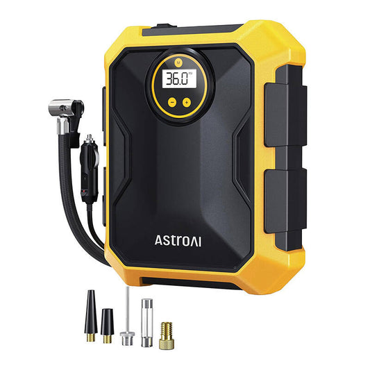 Air Compressor AstroAI 12V DC 100PSI (Yellow)