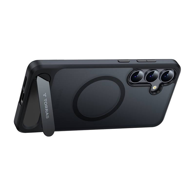 Torras Pstand Series Phone Case for Samsung S25+ (Black)