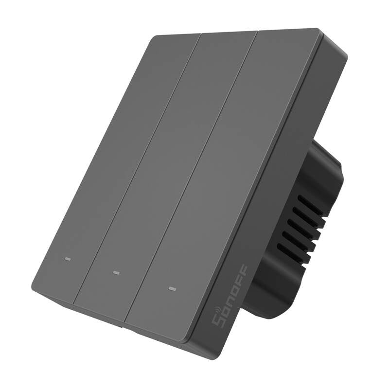 Smart WiFi wall switch SONOFF M5-3C-80 (graphite)