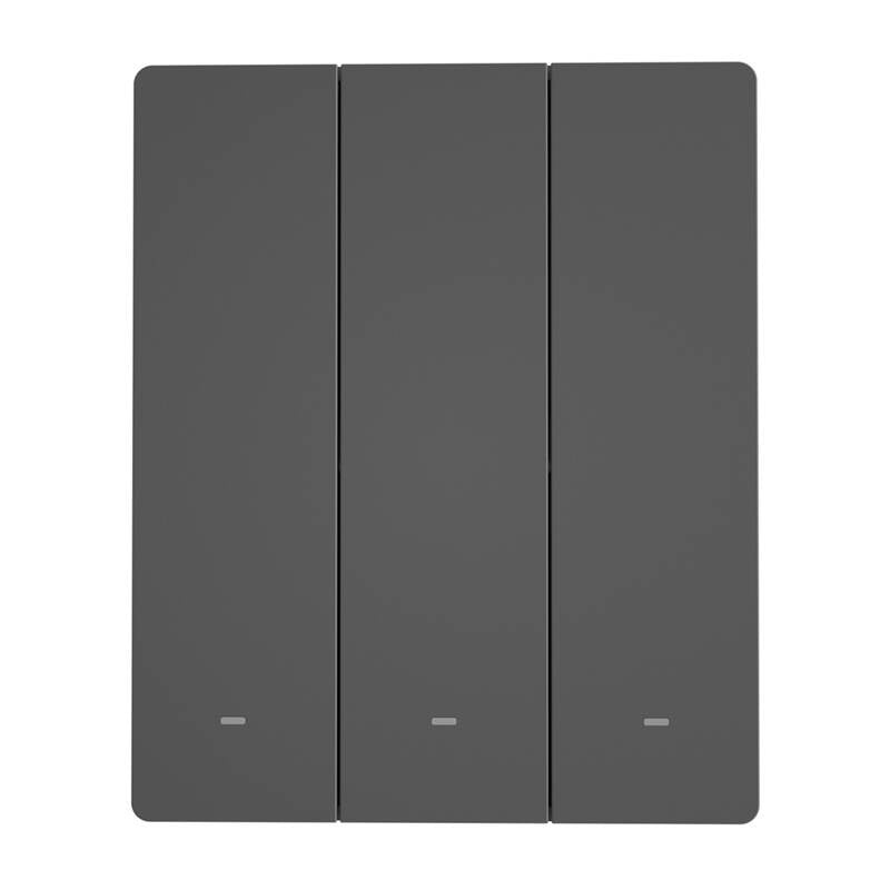 Smart WiFi wall switch SONOFF M5-3C-80 (graphite)