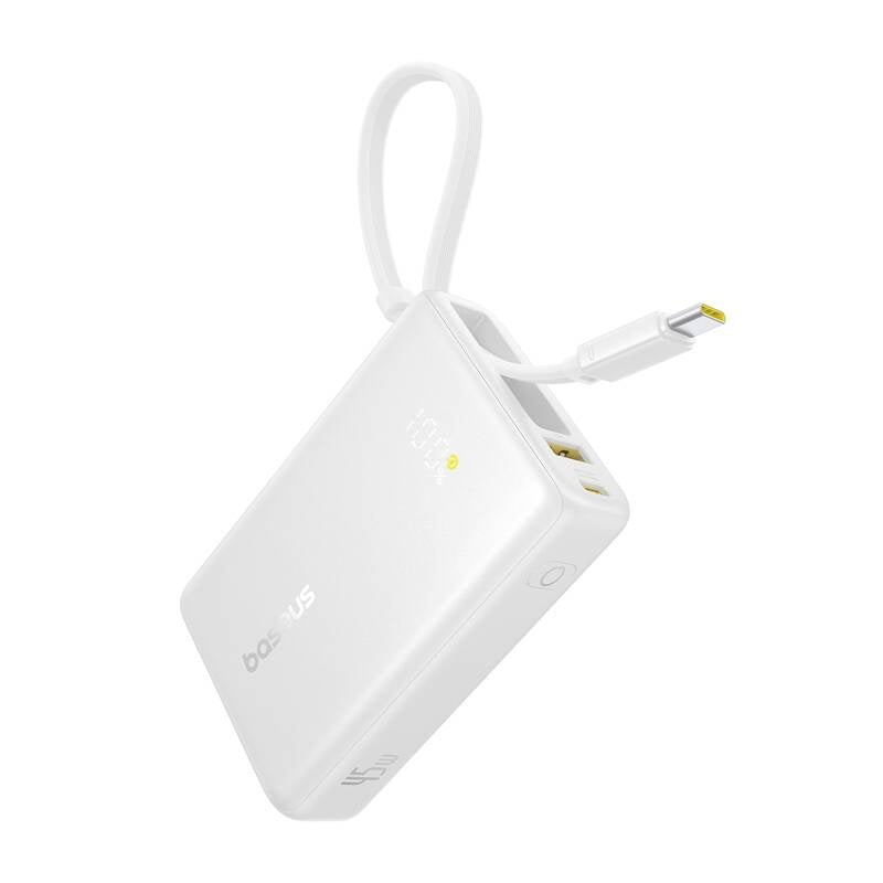 Baseus PicoGo Digital Display PowerBank 10000mAh 45W (white)