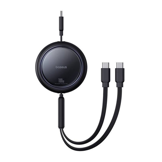 Baseus Bright Mirror 2in1 Cable Type-C / C+C / 100W / 1m (black)