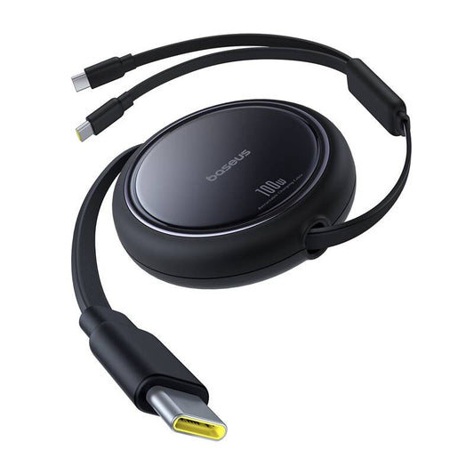 Baseus Bright Mirror 2in1 Cable Type-C / C+C / 100W / 1m (black)