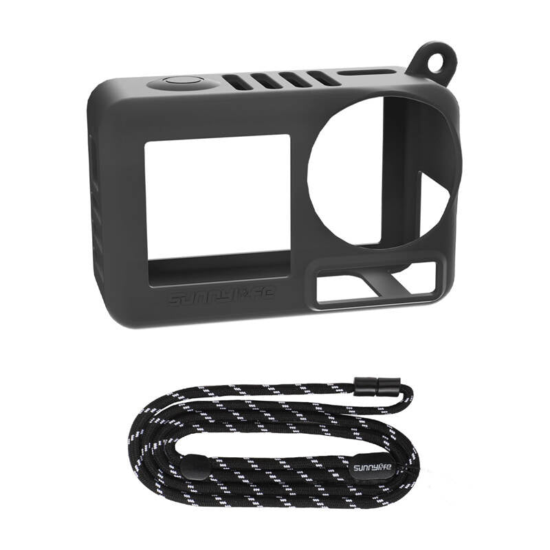 Sunnylife Silicone Cover & Strap OA5-BHT885-D for ACTION 5 PRO (black)
