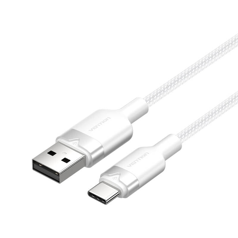 USB 2.0 A Male to C Male 3A Cable Vention CTNWF 1M (White)