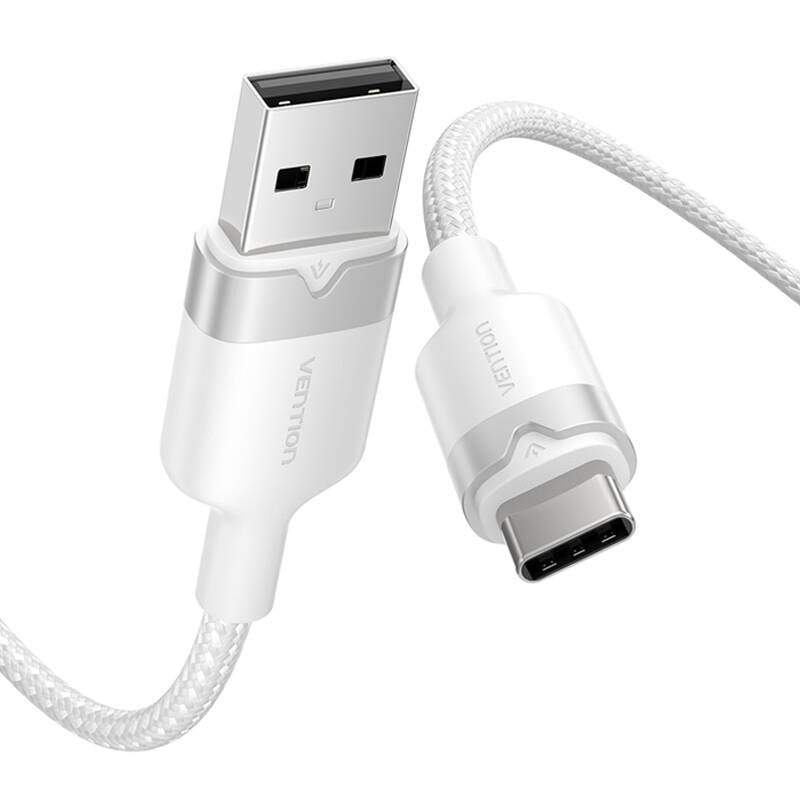 USB 2.0 A Male to C Male 3A Cable Vention CTNWF 1M (White)