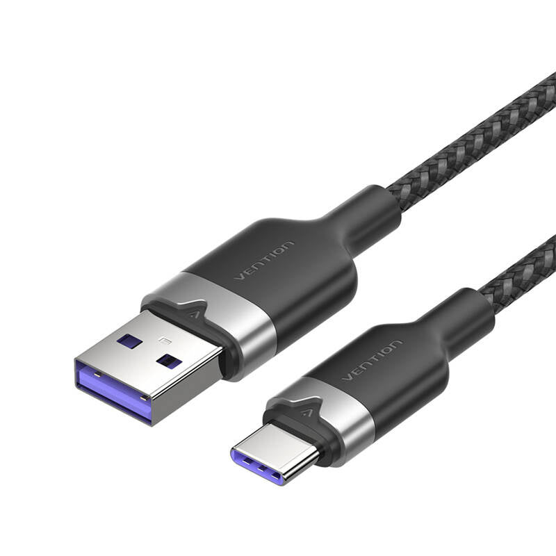 USB 2.0 A Male to C Male 6A Cable Vention CTOBF 1M (Black)