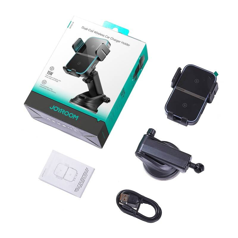 Car Charger Holder Dashboard Joyroom JR-ZS246 (black)