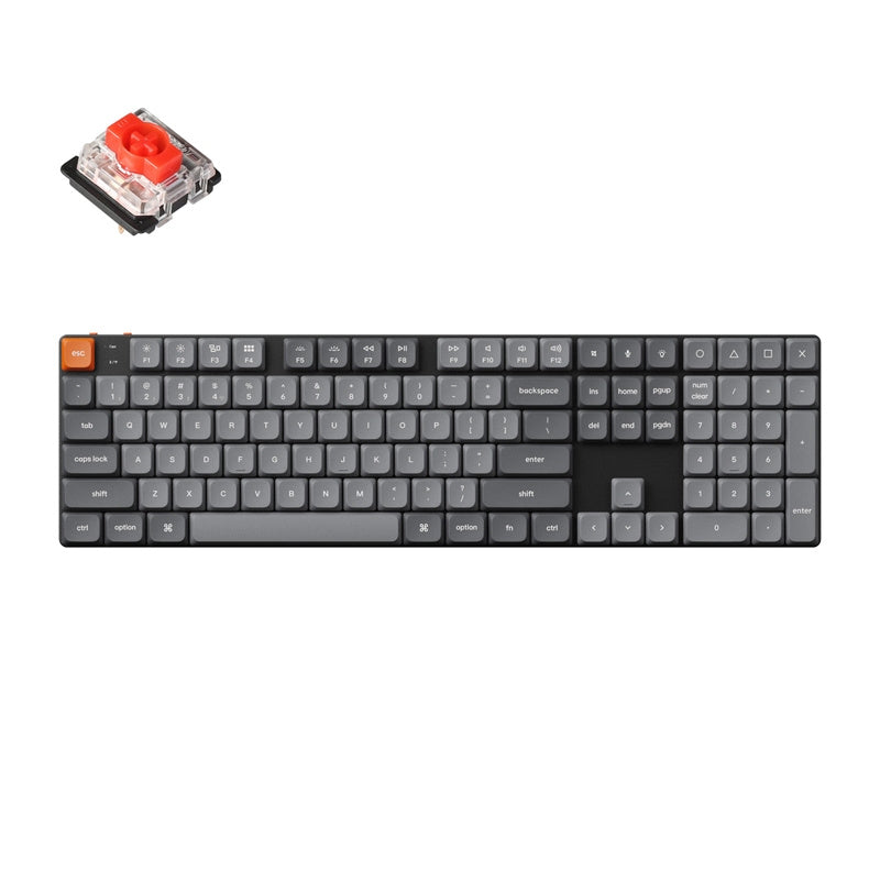 Wireless low-profile Keyboard Keychron K5 Max RGB Red Switch (black) [K5M-H1]