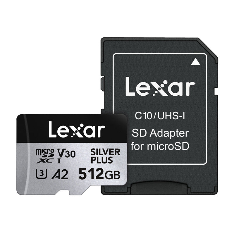 Memory card Lexar High-Performance Silver Plus microSDXC 512GB + adapter