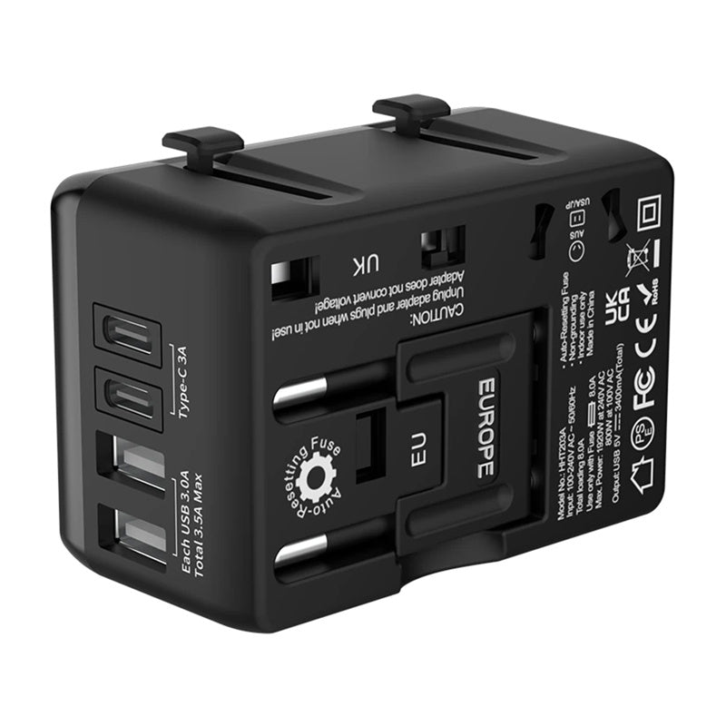 Travel Adapters 4in1 Blitzwolf BW-TA1 2xUSB + C + PD 20W