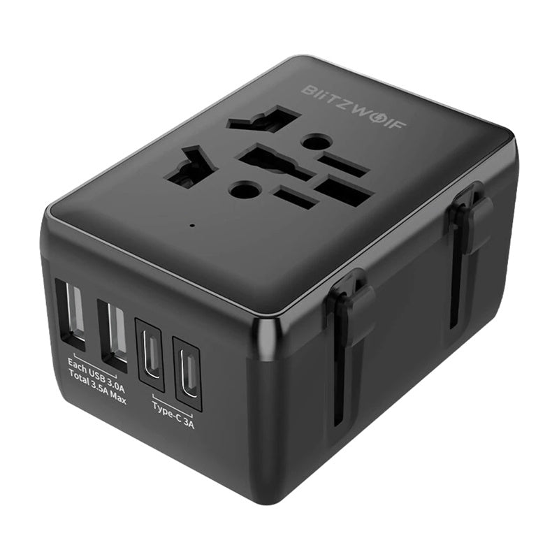 Travel Adapters 4in1 Blitzwolf BW-TA1 2xUSB + C + PD 20W