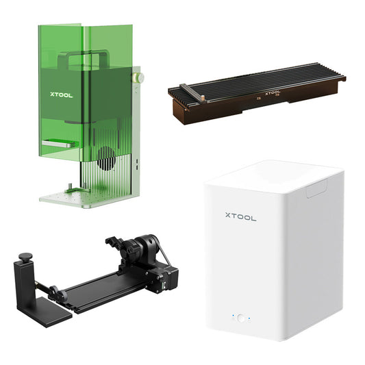 2-in-1 xTool F1 laser engraving machine - deluxe bundle