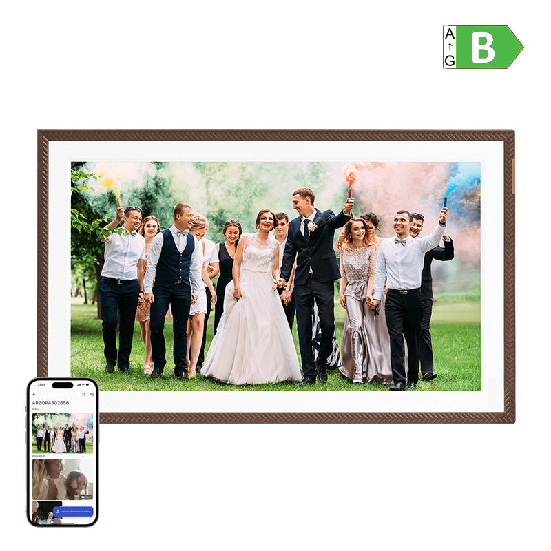 Digital photo frame Arzopa D156 (dark brown) 15.6”