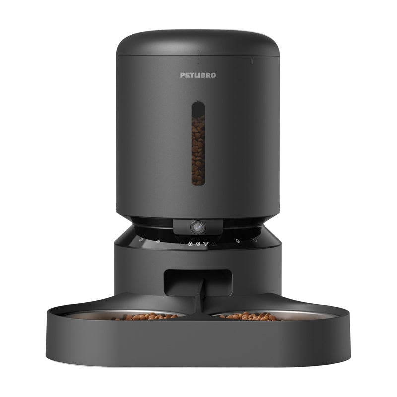 Petlibro Granary Camera Feeder Double Tray, 5L (black)