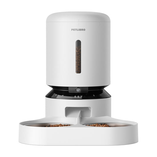Petlibro Granary Camera Feeder Dobule Tray, 5L (white)