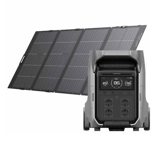 Bundle: Power station EcoFlow Delta Pro 3 + portable solar panel 400W