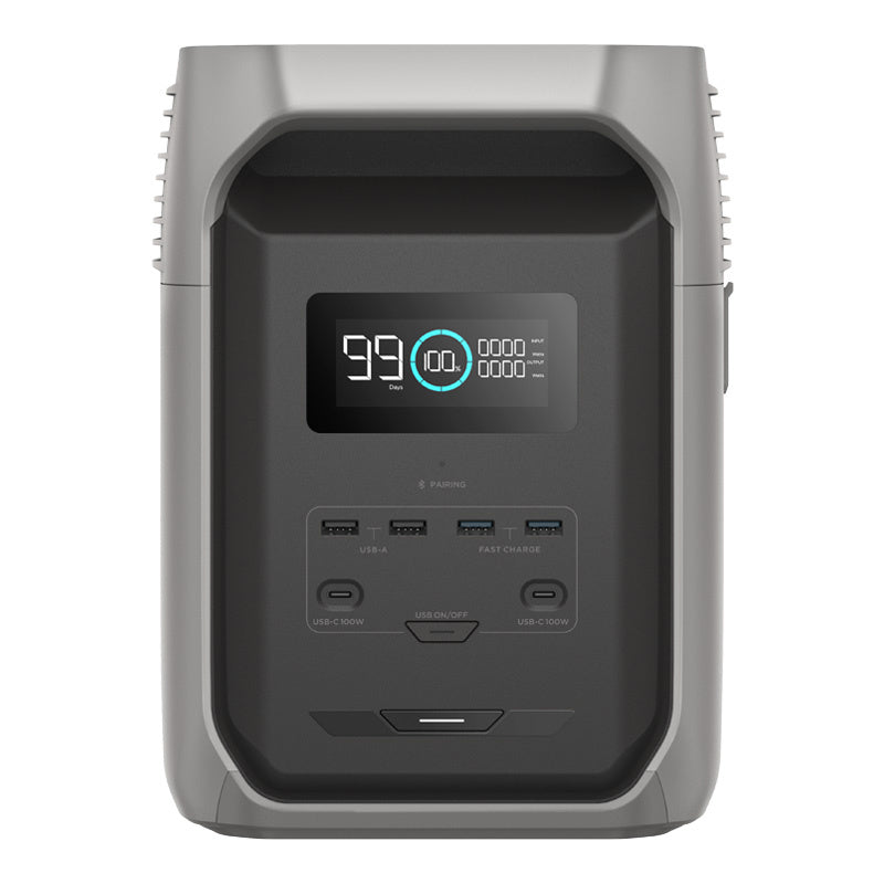 Bundle: Power station EcoFlow Delta 3 1500 + 2x portable solar panel 220W