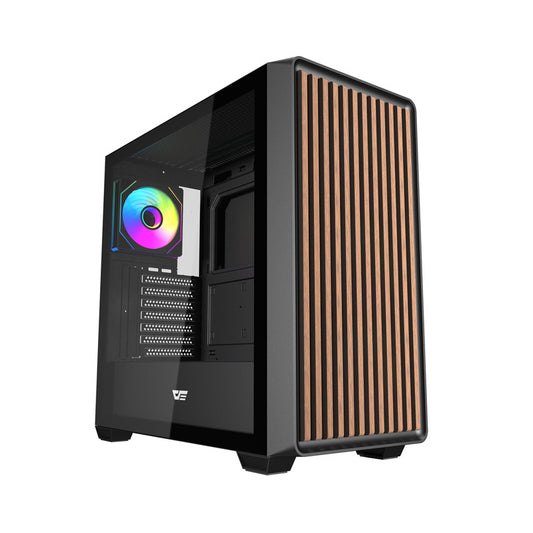 darkFlash DS900WD ATX PC Case with 4 fans (Black)