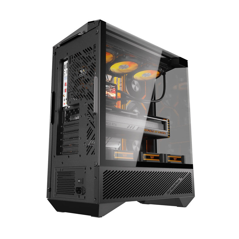 DarkFlash Computer Case DY460 Black with 4 ARGB fans