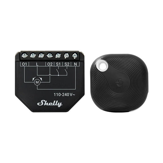 Blind/curtain WiFi controller Shelly Shutter + BLU Button Tough 1