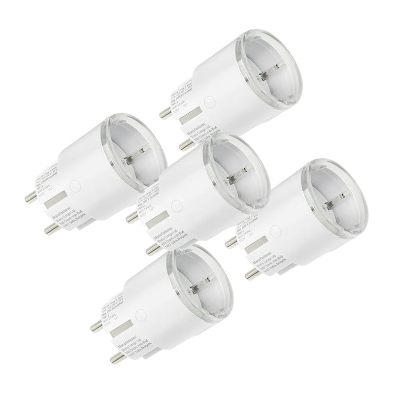 Set of 5 Shelly Plug S MTR Gen3 Smart Outlet (Black)