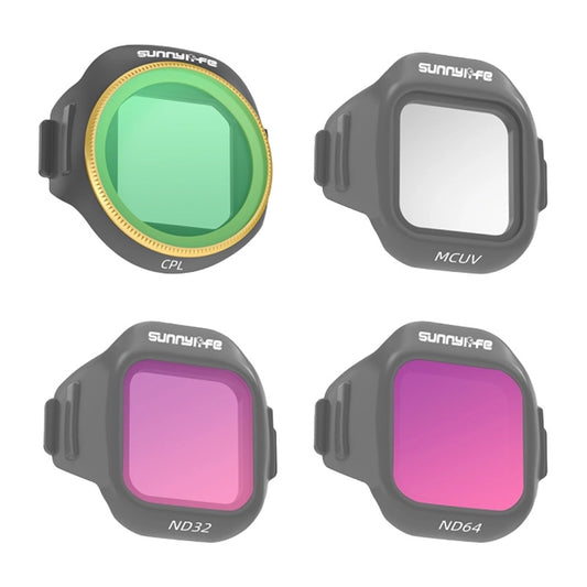 Sunnylife 4pcs MCUV + CPL + ND32 + ND64 Lens Filter Set for MINI 5 Pro