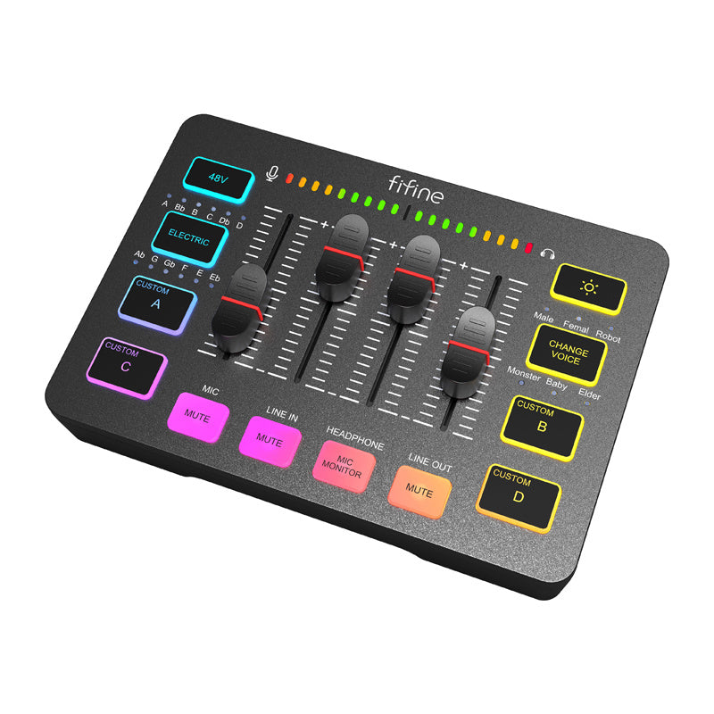 Fifine Audio mixer SC3 (black)