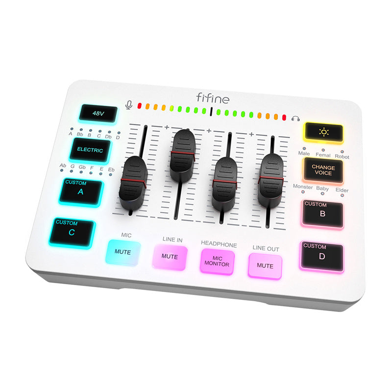 Fifine Mixer audio SC3W (white)