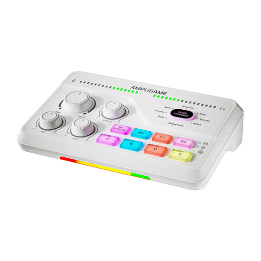 Fifine Gaming mixer SC8W RGB (white)