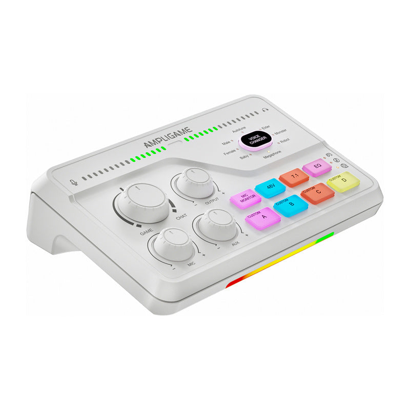 Fifine Gaming mixer SC8W RGB (white)
