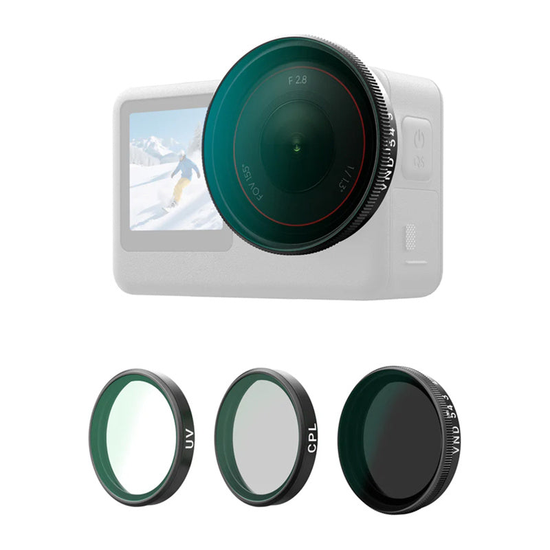 Telesin CPL/VND8/UV Filter Set for DJI Osmo Action 6 (3 pcs.)