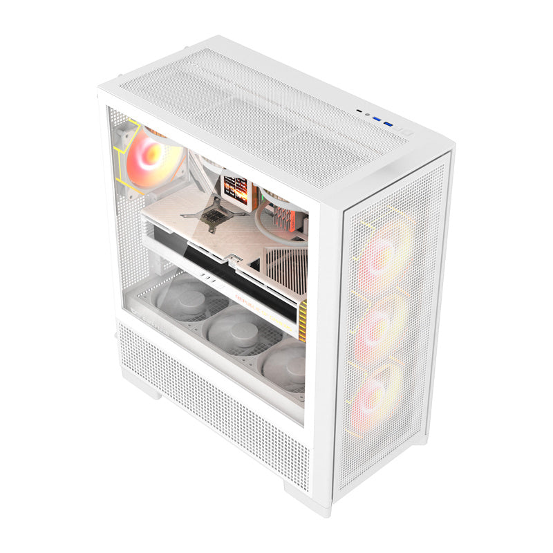 DarkFlash computer case AIRNOVA White (+3 fans)