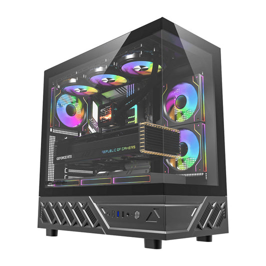 DarkFlash Computer Case DS950 Black (No Fans)