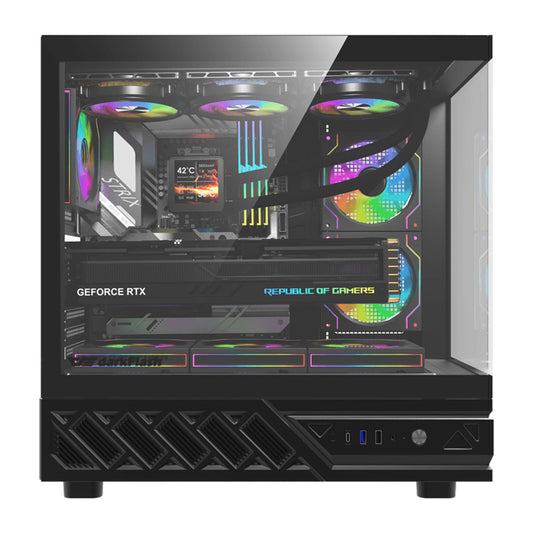 DarkFlash Computer Case DS950 Black (+6 Fans)