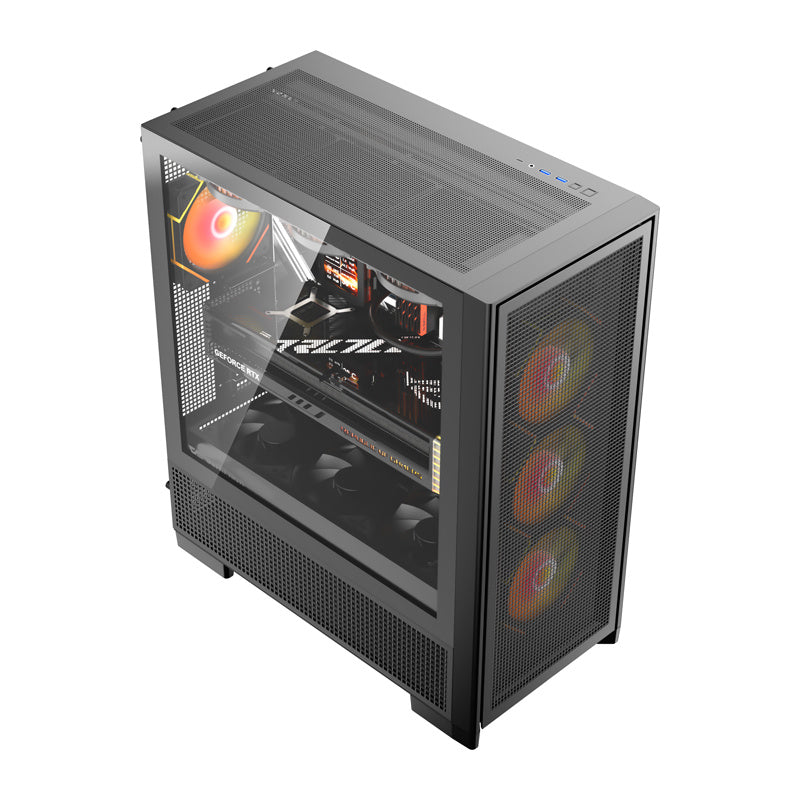 DarkFlash computer case AIRNOVA Black (+3 fans)