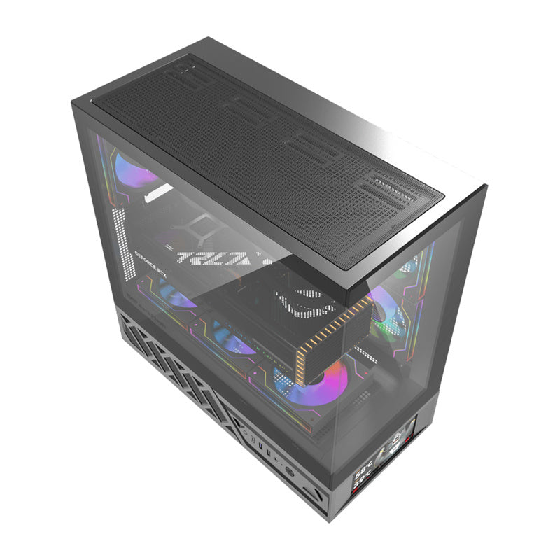 DarkFlash Computer Case DS950+screen Black (+6 Fans)