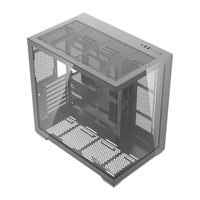 DarkFlash Computer Case C280 Black (No Fans)