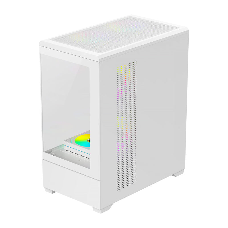 DarkFlash Computer Case C365 White (+5 Fans)