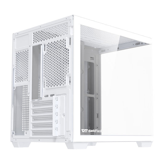 DarkFlash Computer Case B275 White (No Fans)