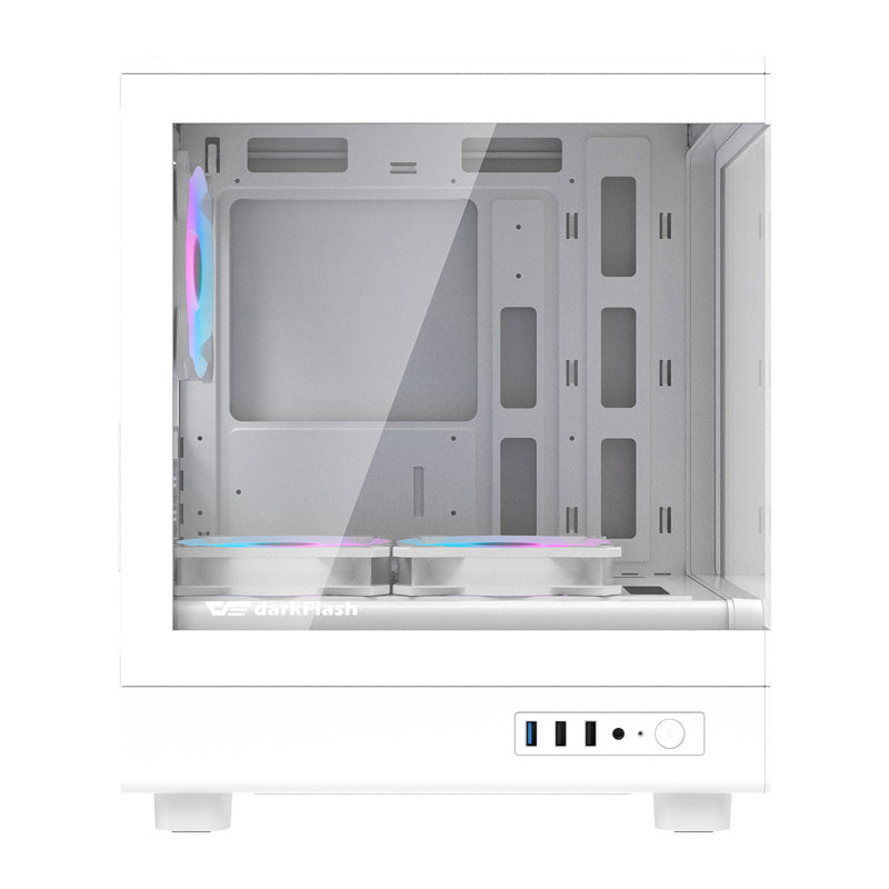 DarkFlash DB330M White Computer Case (+3 Fans) v2