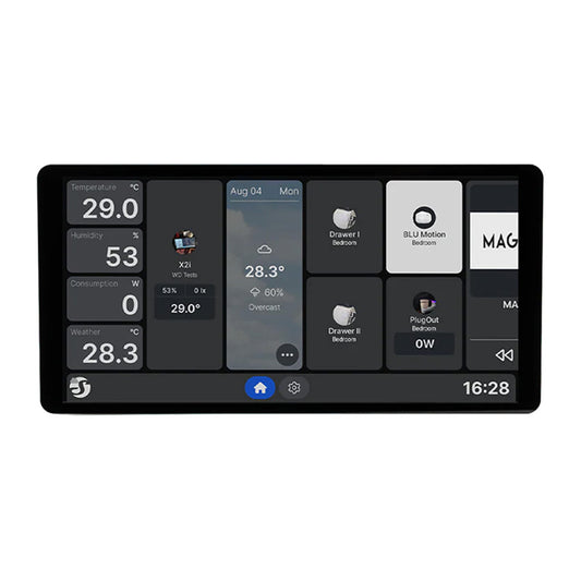 Control Panel 6.95” Shelly Wall Display X2i WiFi/BLU (black)