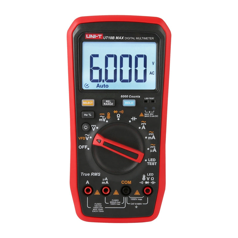 Uni-T True RMS Digital Multimeter UT18B MAX