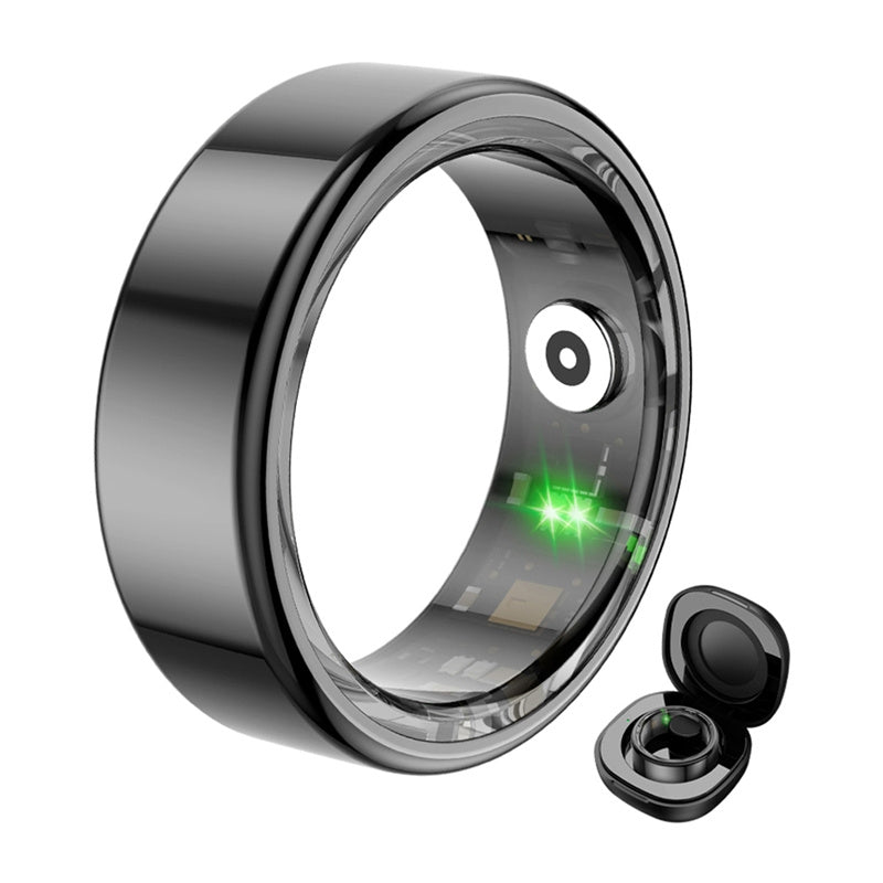 COLMI R02 Smart Ring Size 12 21.3mm (Black) + Charging Case