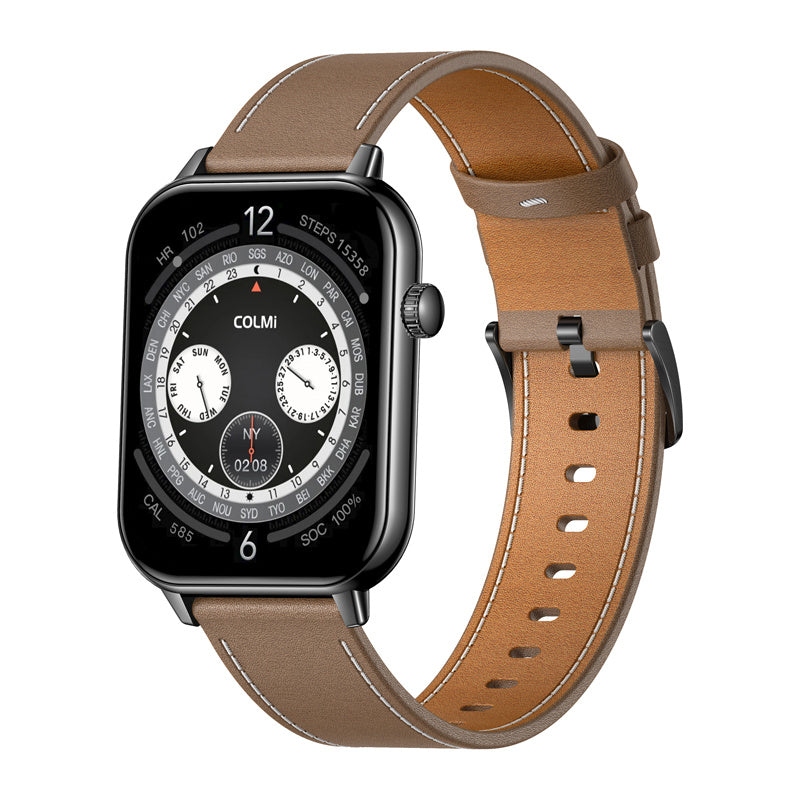 COLMI C28 Smartwatch Black + brown leather
