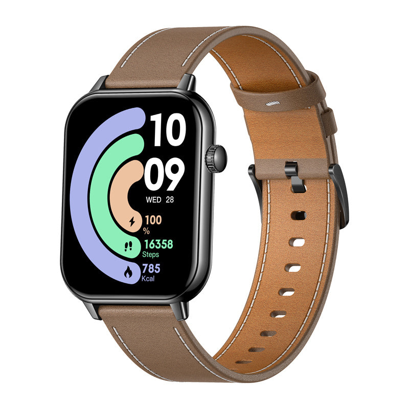 COLMI C28 Smartwatch Black + brown leather