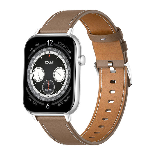 COLMI C28 Smartwatch Silver + brown leather