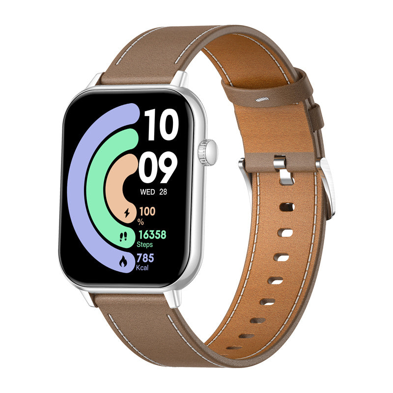 COLMI C28 Smartwatch Silver + brown leather