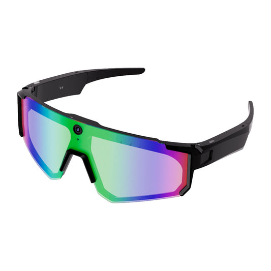 Colmi V06 AI Black Sports Sunglasses (with Blue Lenses)