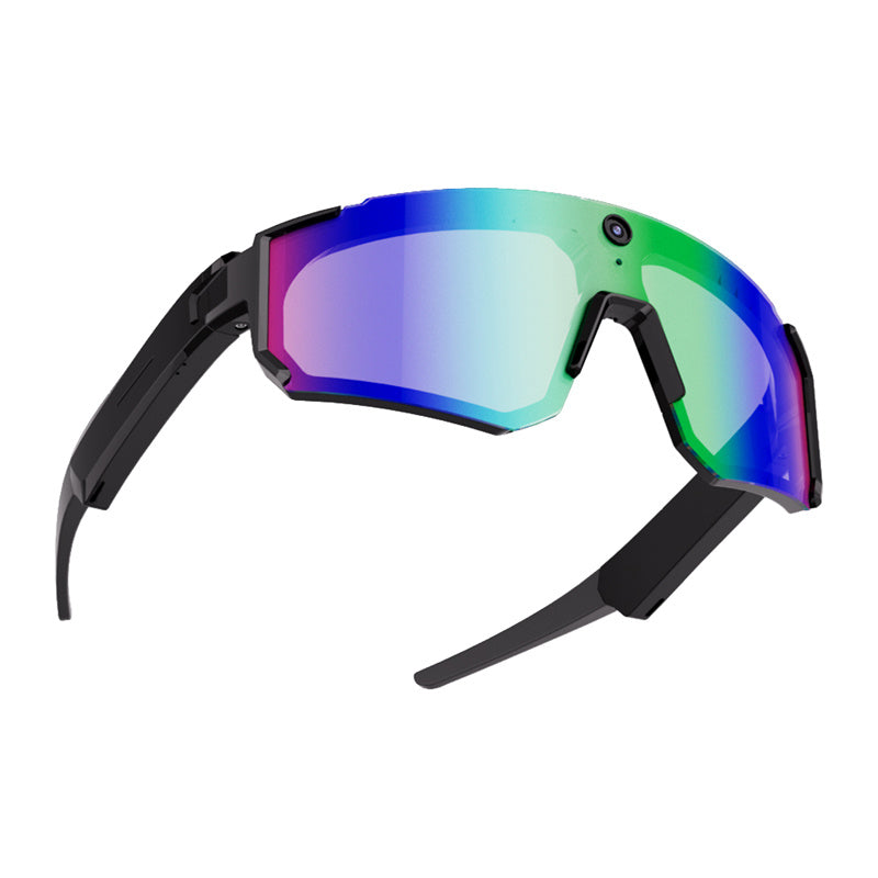 Colmi V06 AI Black Sports Sunglasses (with Blue Lenses)